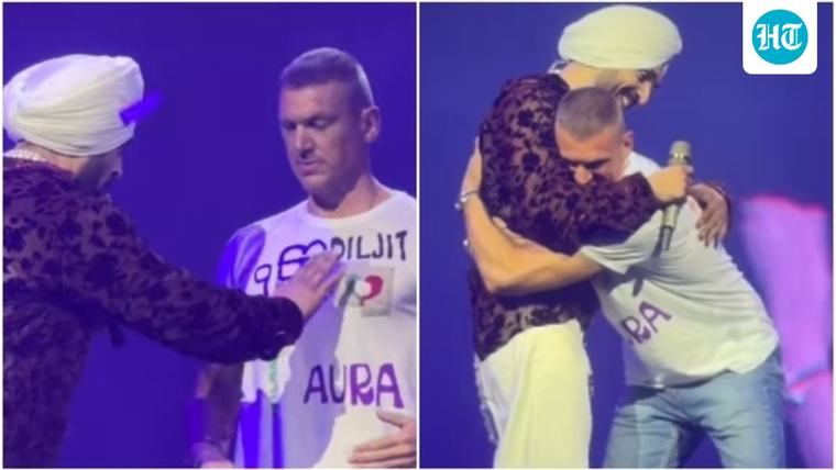Diljit Dosanjh politely corrects fan for pairing Ik Onkar with his name on T-shirt, wins praise: ‘He is so humble’