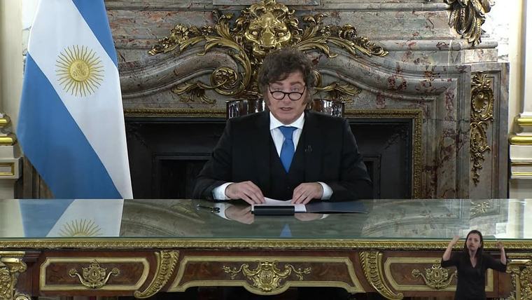 Milei says 'winds of change' favour Argentina in Falklands row