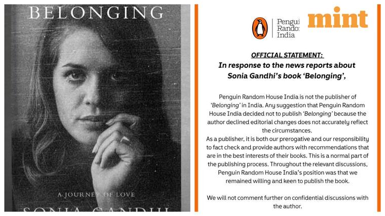 Sonia Gandhi memoirs row: Congress leaders slam Penguin India