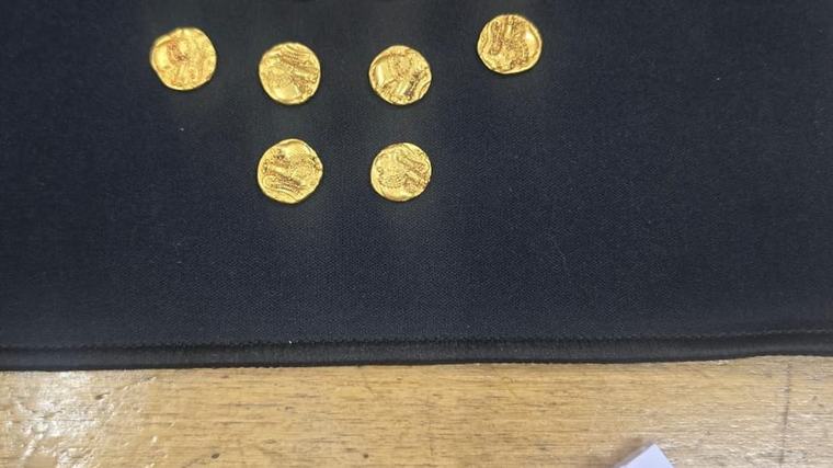 14 ancient gold coins found by workers digging trench in Belagavi district of Karnataka