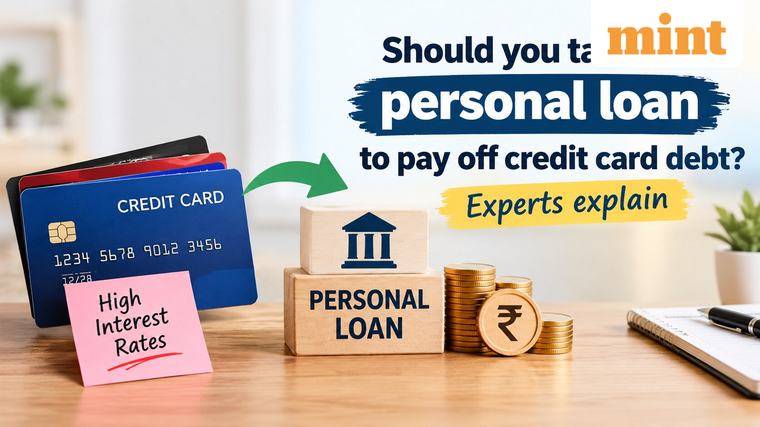 Should you take a personal loan to pay off credit card debt? Experts explain when it makes sense