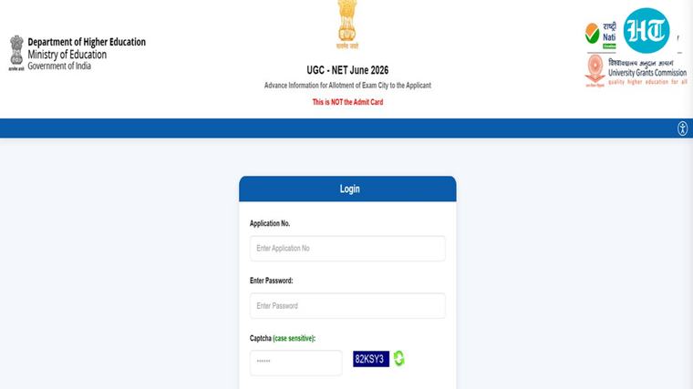 UGC NET re-exam 2026: City intimation slip out at ugcnet.nta.nic.in, download link here