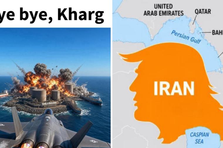 ‘Bye Bye, Kharg’: Trump Targets Iran’s Oil Hub, Shares Map With His Face Superimposed