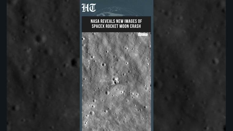 NASA releases first images of crater left by SpaceX rocket that crashed into the moon