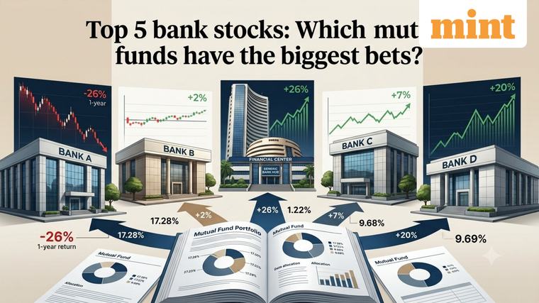 HDFC Bank fell 26% in the last 1 year while SBI gained: Which mutual funds are betting big on the top 5 lenders?