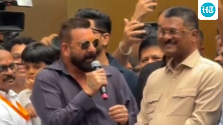 '6 saal jail me nahi seekhi': Sanjay Dutt refuses Maharashtra minister's 'speak Marathi' request on stage. Watch